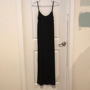 J Crew crepe maxi dress black. XS